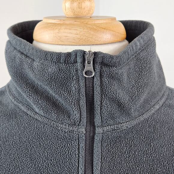 The North Face Gray Lightweight Fleece Quarter Zip Pullover | Men's Large - Picture 7 of 14